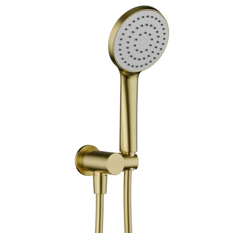 Robinet de bain douche rond or