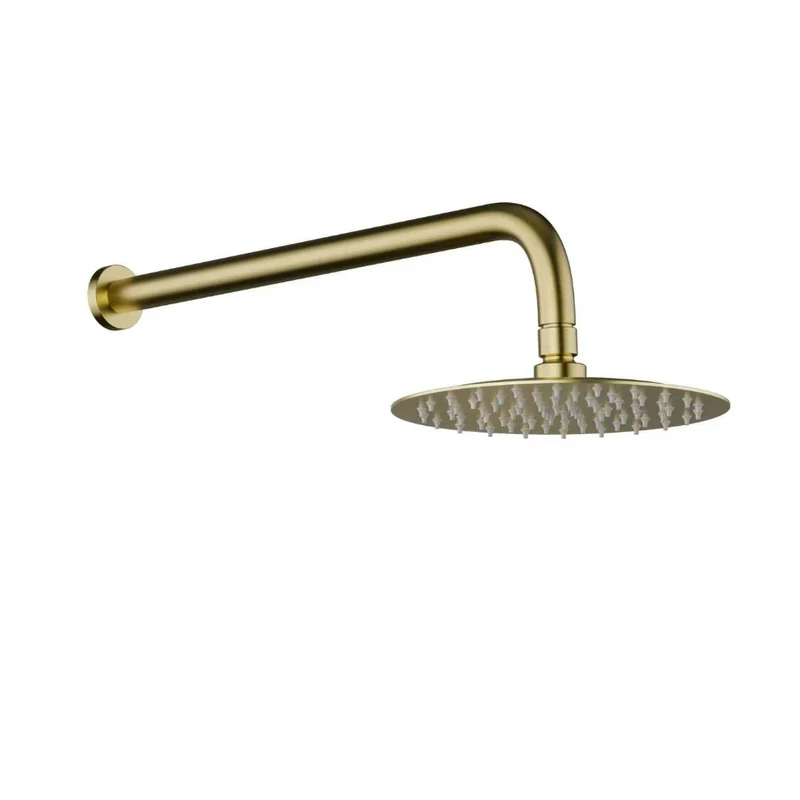 Robinet de douche rond or