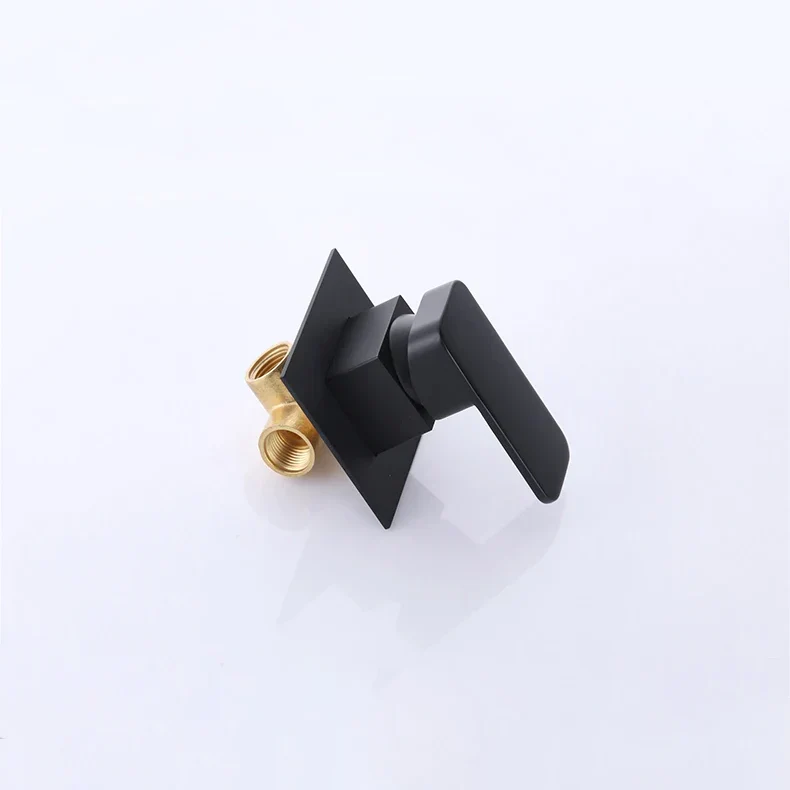 Mitigeur Lavabo Encastrable Effet Cascade Noir