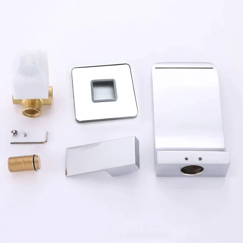 Mitigeur Lavabo Encastrable Effet Cascade Chrome