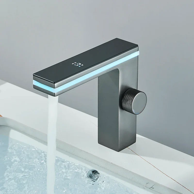 Robinet Mitigeur Lavabo avec Affichage Numérique